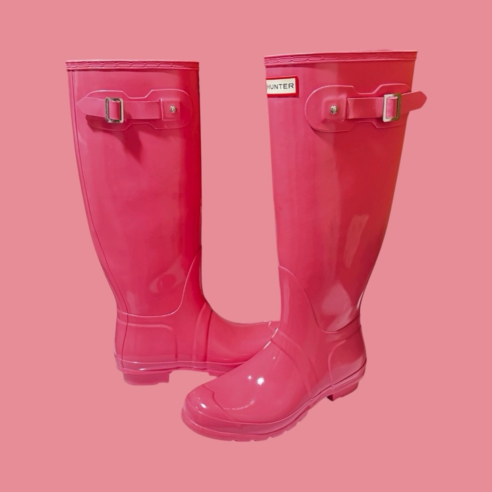 Hunter Pink Rain Boots